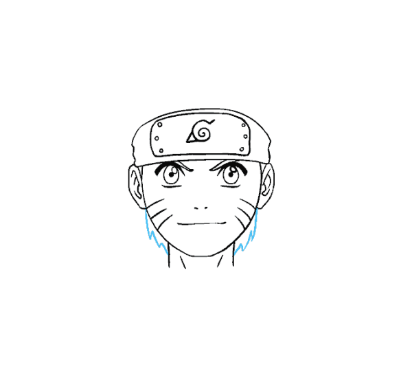 Нарисовать повязку из Наруто