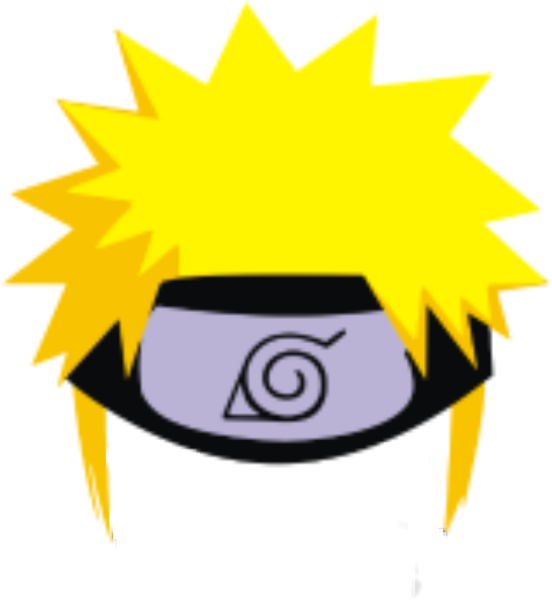 Волосы Наруто на прозрачном фоне