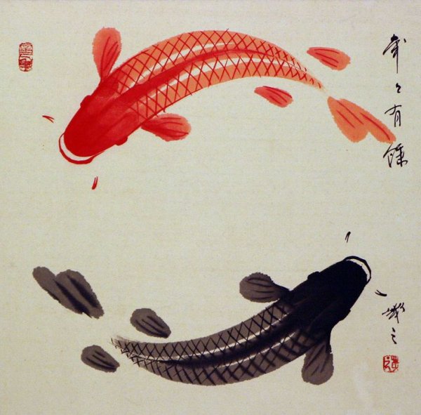 Китайские рыбы Инь Янь