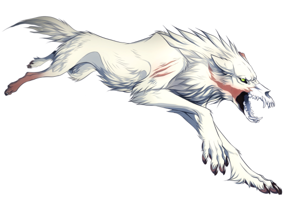 Анимация волка по кадрам