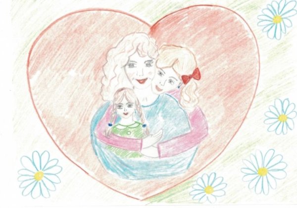 Рисунок на тему мамам посвящается