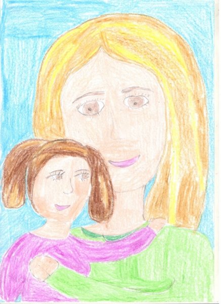 Рисунок я и моя мама
