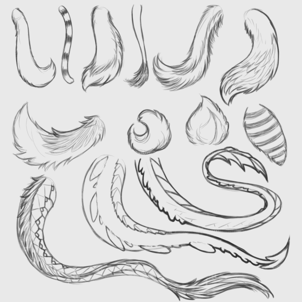 Хвост дракона референс