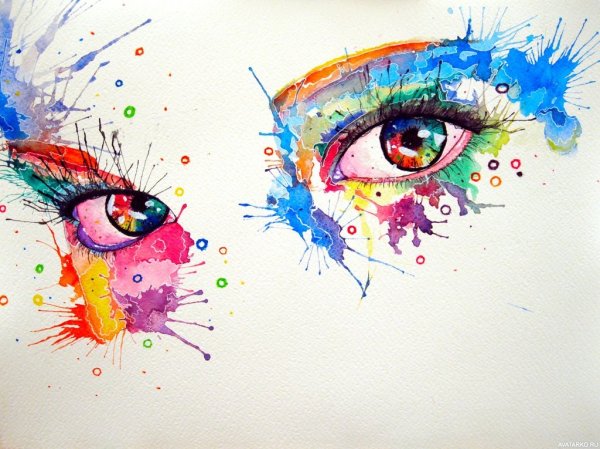 Рисунки красками