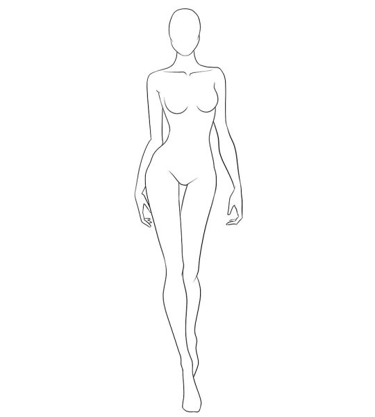 Топ модель для рисования одежды