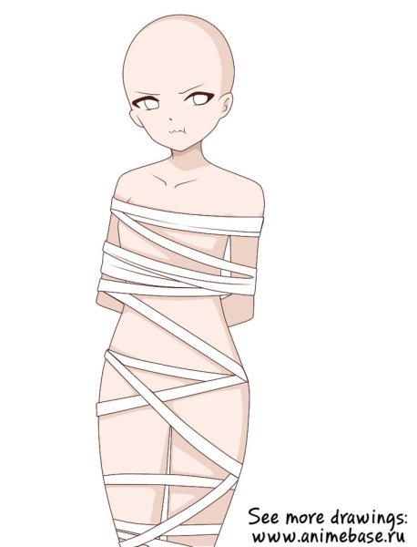 Эскиз тела девушки