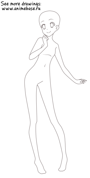 Манекен для рисования девушка