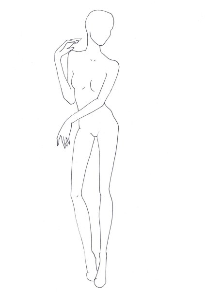 Фигура для эскизов одежды