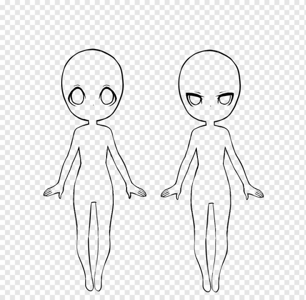 Женский силуэт для моделирования одежды