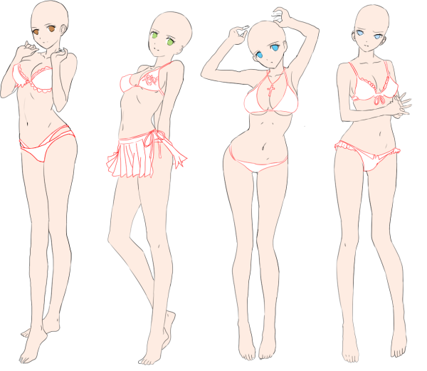 Кукла трафарет для вырезания