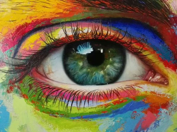 Яркий глаз картина