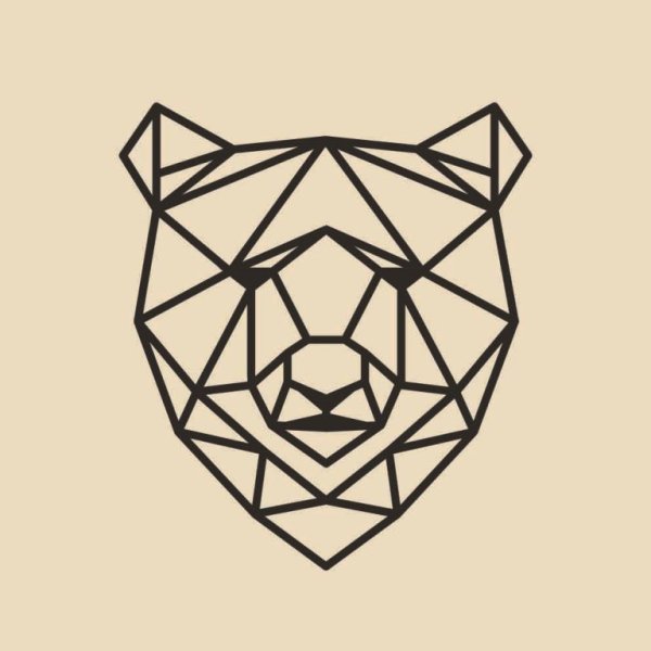 Животные геометрия медведь