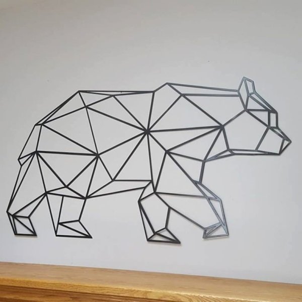 Геометрические фигуры медведь