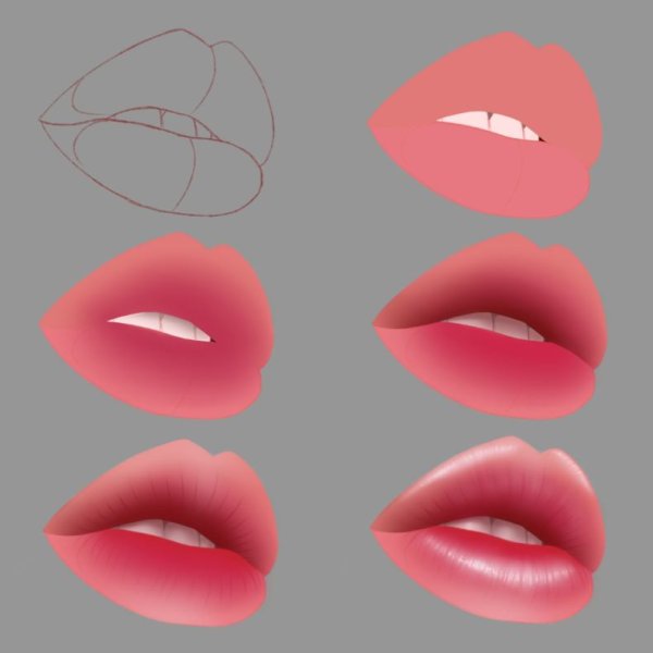 Губы для рисования