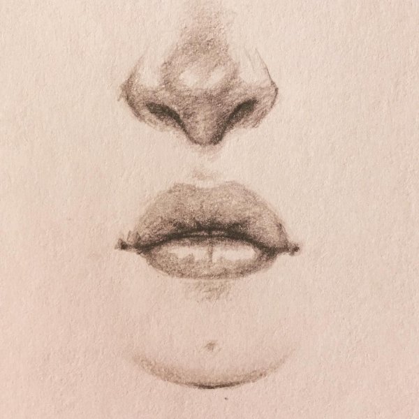 Пухлые губы рисовать