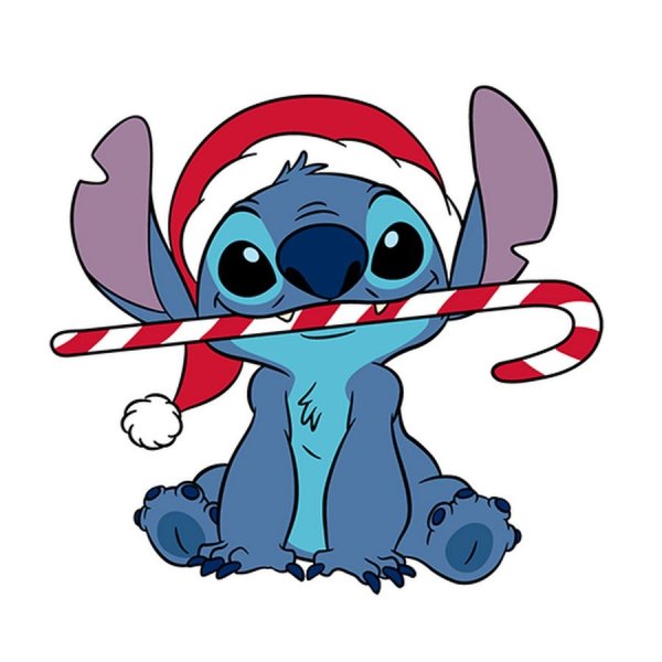 Новогодний Стич и Лило