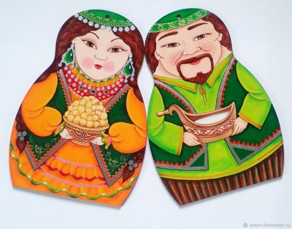 Башкирский орнамент матрешки