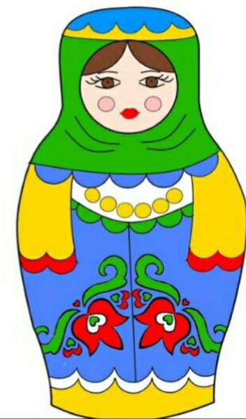 Татарская Матрешка роспись