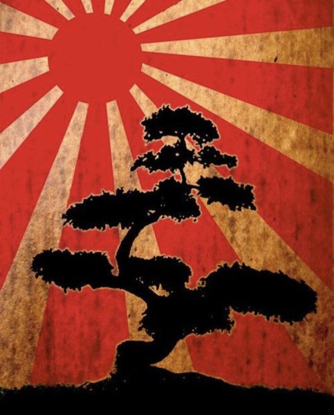 Флаг самурайской Японии