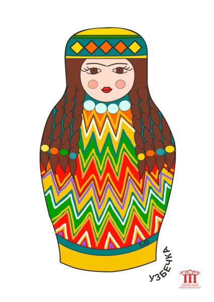 Матрешки в национальных костюмах народов России татарка