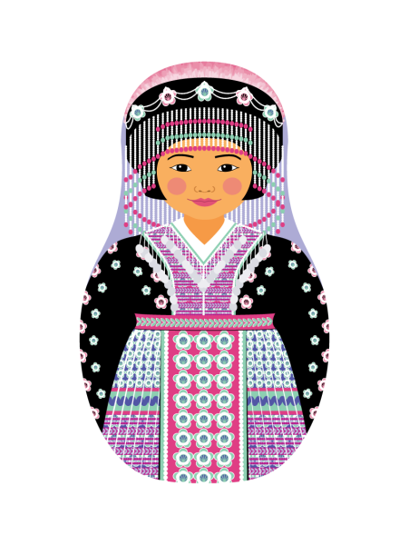 Матрешка в национальном костюме Башкиров