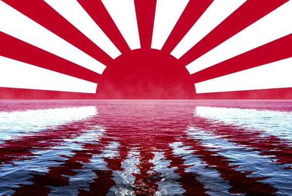 Флаг императорской Японии