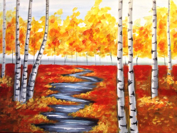 Осенний пейзаж для детей