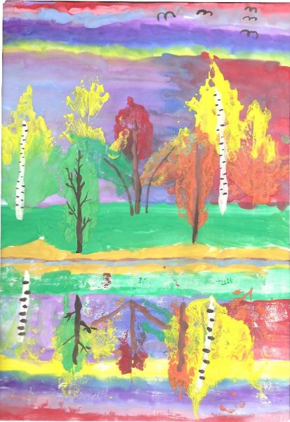 Осенняя палитра рисунок