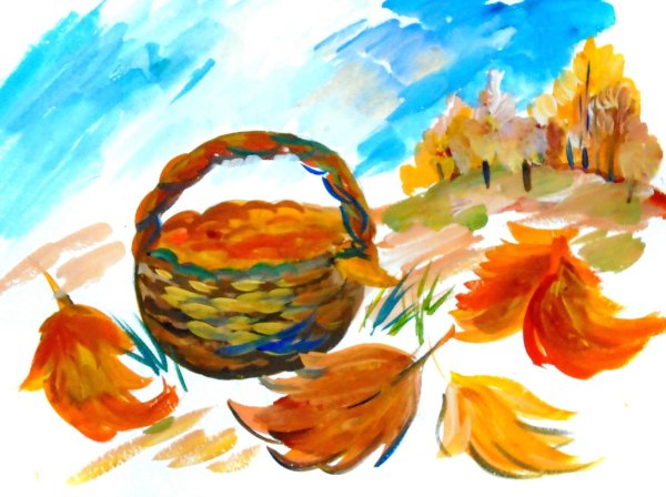 Осенняя палитра живопись