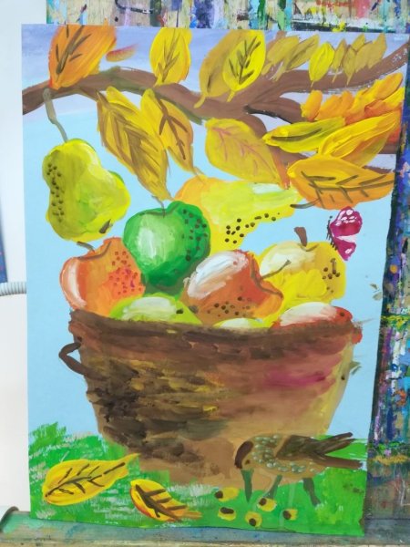 Рисование осеннего пейзажа