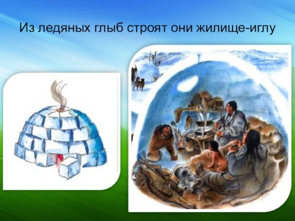 Нарисовать иглу жилище эскимосов