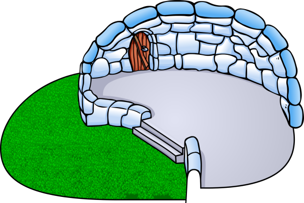 Иглу красками