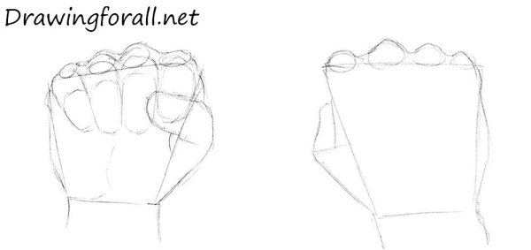 Рука сжатая в кулак