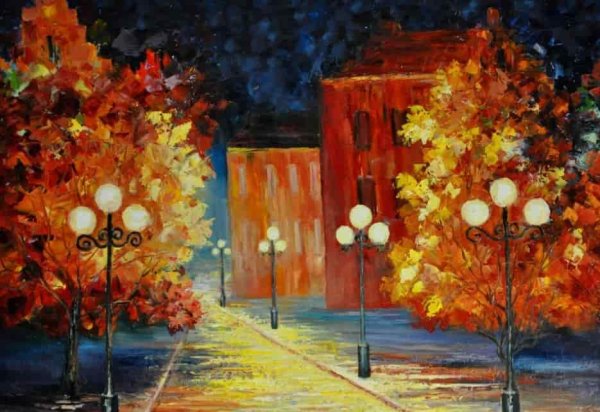 Композиция осень в городе