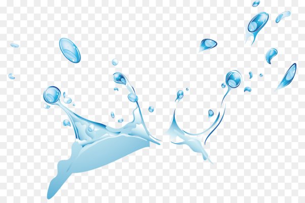 Брызги воды мультяшные