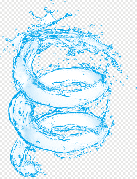 Магия воды на белом фоне