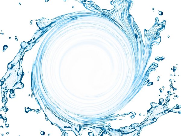 Всплеск воды вид сверху