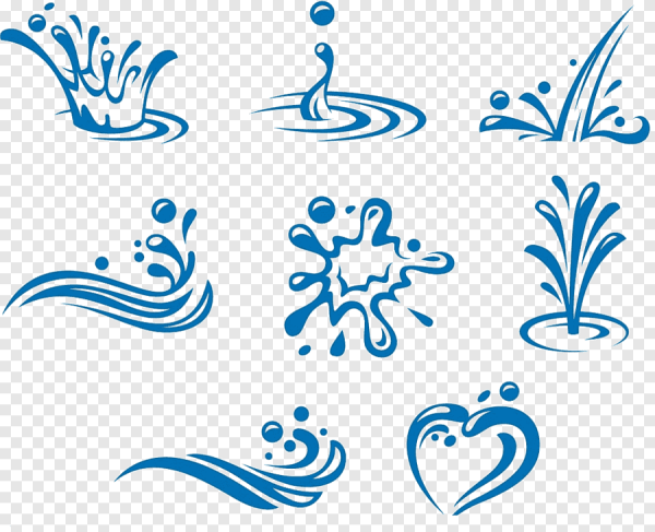 Вода векторное изображение