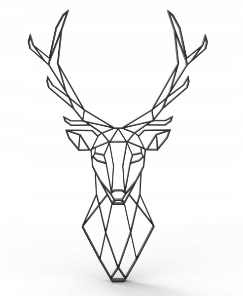 Олень в геометрическом стиле