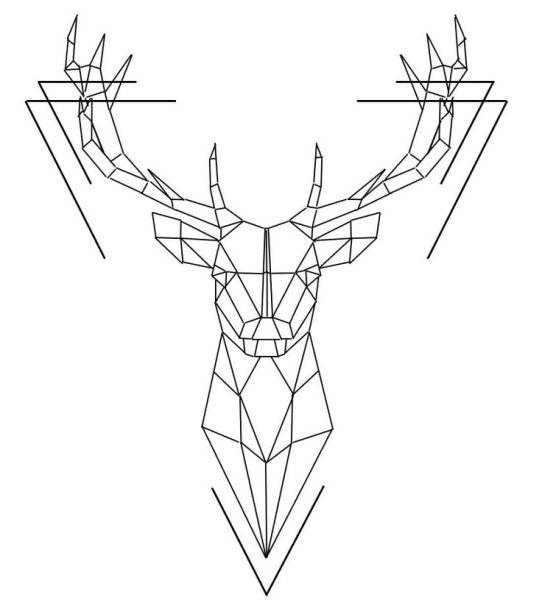 Геометрический олень