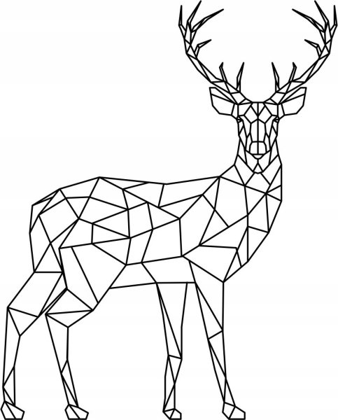 Геометрический олень