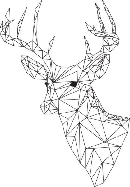 Геометрический олень