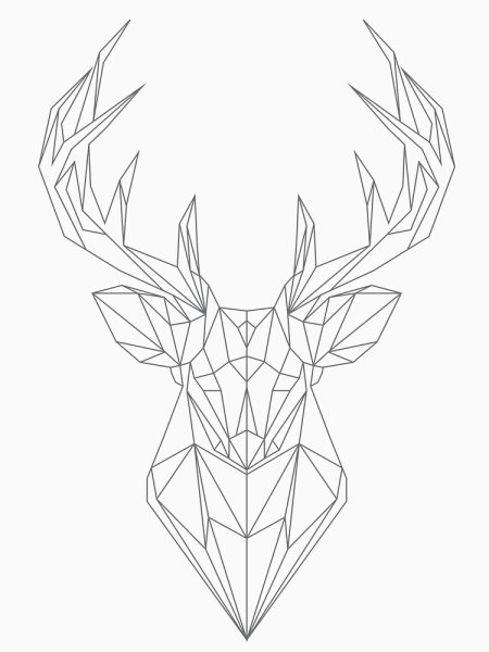 Геометрический олень