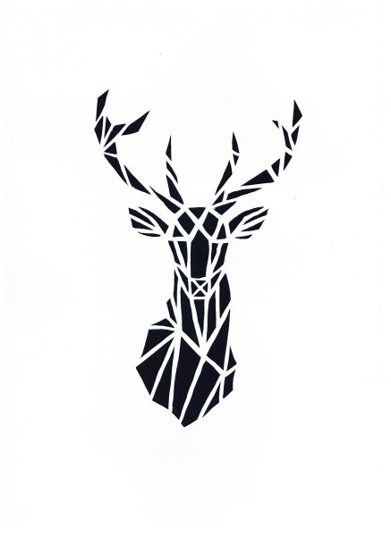 Геометрический олень