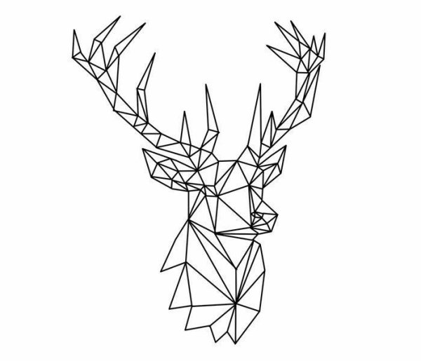 Геометрический олень