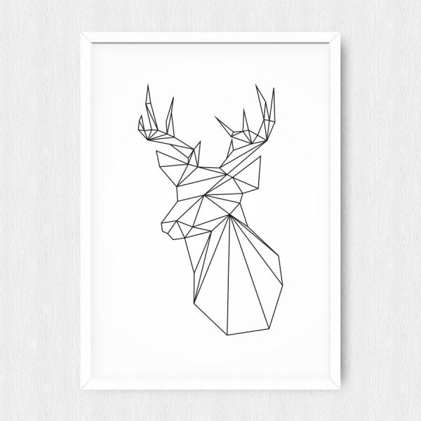 Рисунок в геометрическом стиле лёгкое