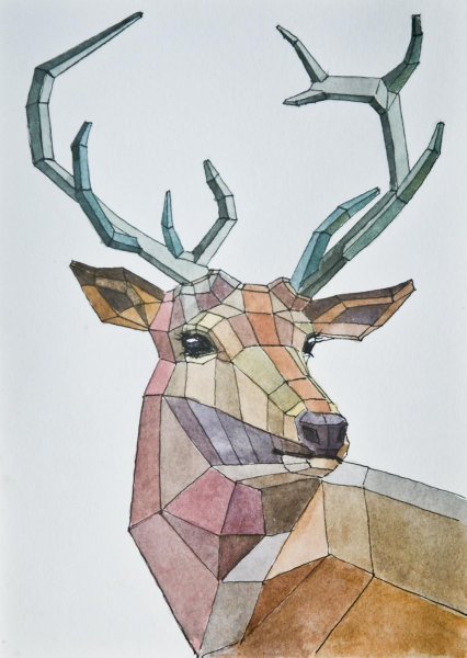 Олень Геометрика