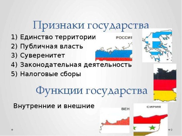 Признкюаки социального гос