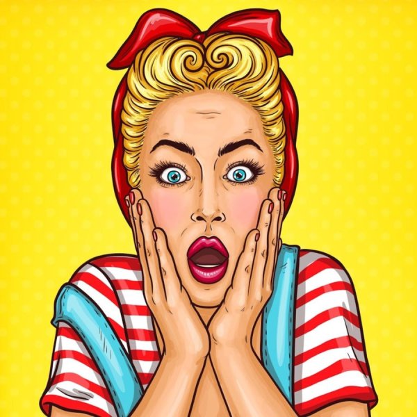 Большие удивленные глаза