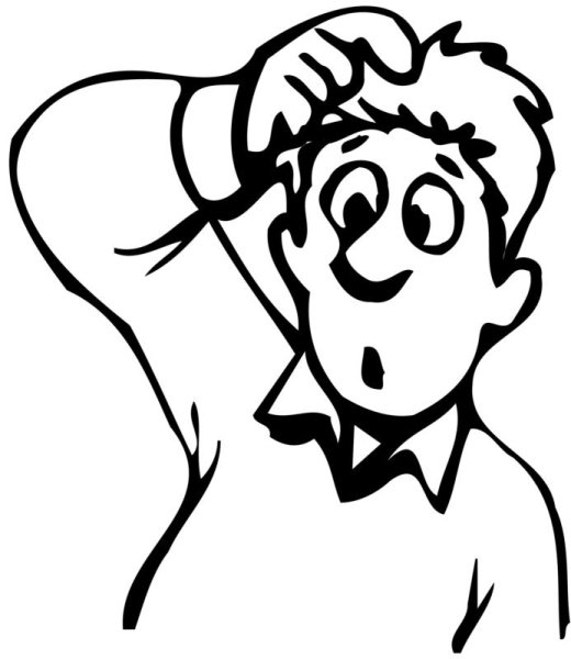 Задумчивый человек